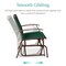 Best Choice Products 2-Person Outdoor Swing Glider, Steel Patio Loveseat, Bench Rocker w/ Armrests